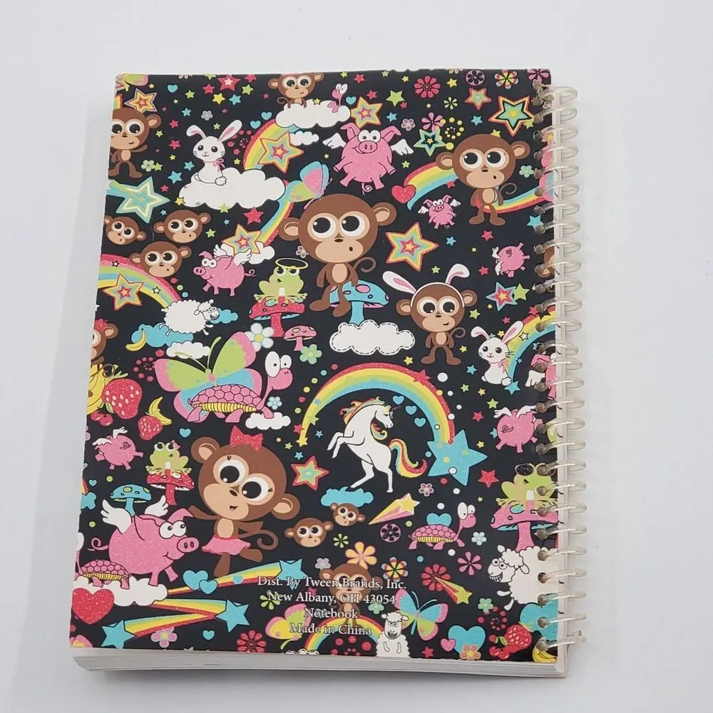 Justice 3pc Bobbie Monkey Set: Notebook, New Pencil Case & Zip Wallet